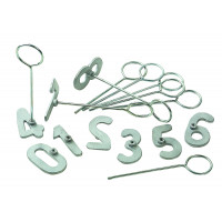 The number from 0-8 aluminum molding and handle
